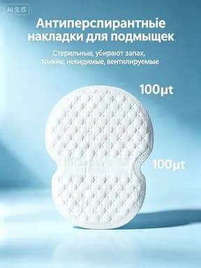 Вкладыши от пота, 10 шт.