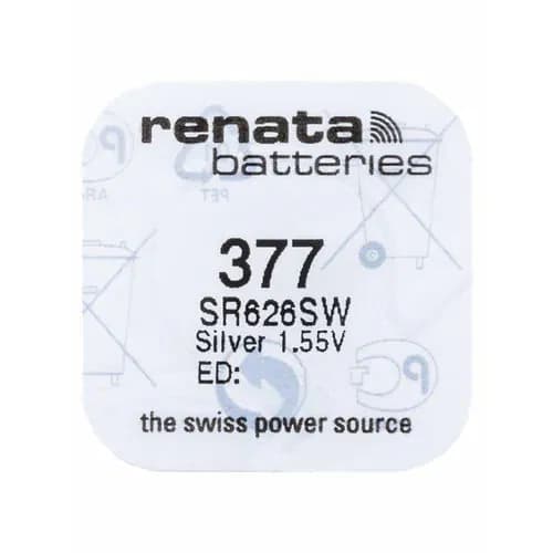 Батарейка для часов RENATA оксид-серебряная R377 (SR626 SW, G4)(бл1)
