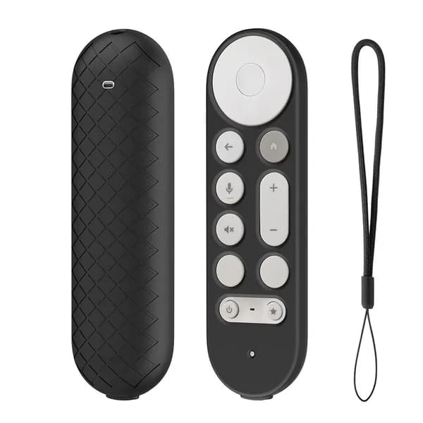 чехол силиконовый для пульта дистанционного управления, подходит для Google TV Streamer 4K, черный