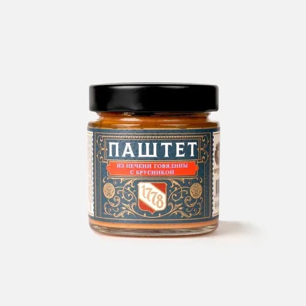 Паштет GASTRONOMIA 1778 " Печень говядины с брусникой"