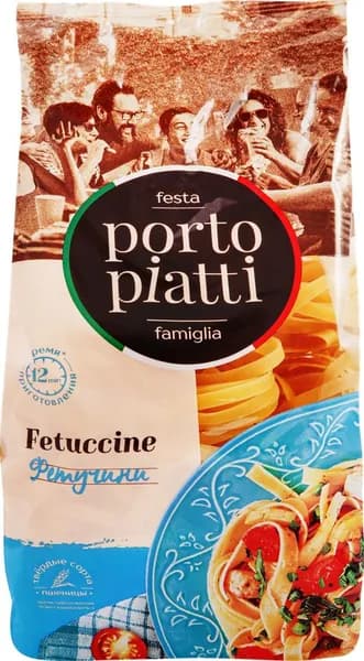 Макароны PORTO PIATTI Гнезда Фетуччини, 400г
