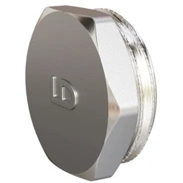 Заглушка DN25 (1") НР латунь никель