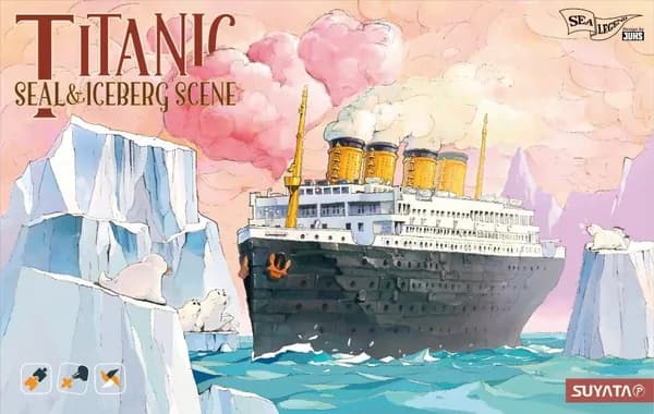 Сборная модель судна Suyata Titanic - Port Scene & Vehicle