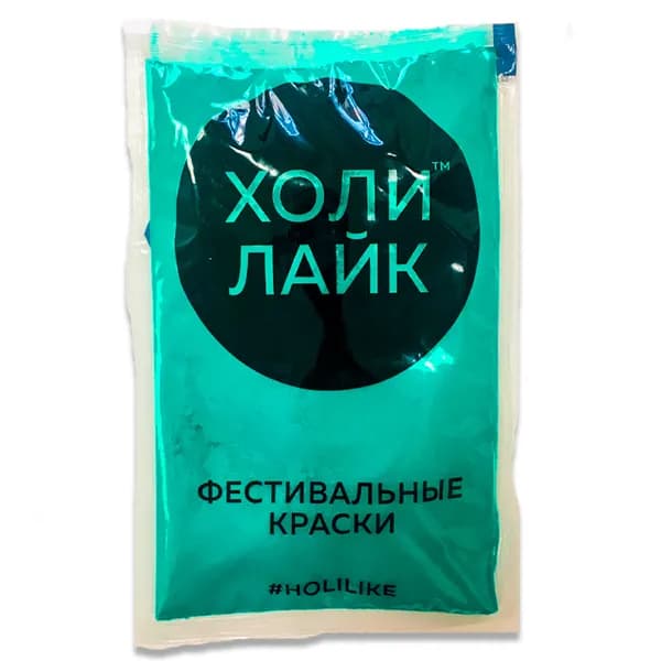 Краска Холи (HOLI) 1 пак, бирюзовая, для фестивалей, праздников и детских дней рождения