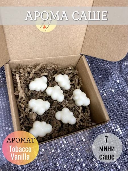 Саше ароматическое для шкафа, Мелтсы, воск для аромалампы, Tobacco Vanilla, Милица