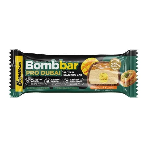 Батончик протеиновый Манго и кунафа Bombbar 45г