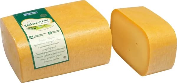 Сыр твердый КИПРИНО Швейцарский 50%, без змж, весовой - 1 кг