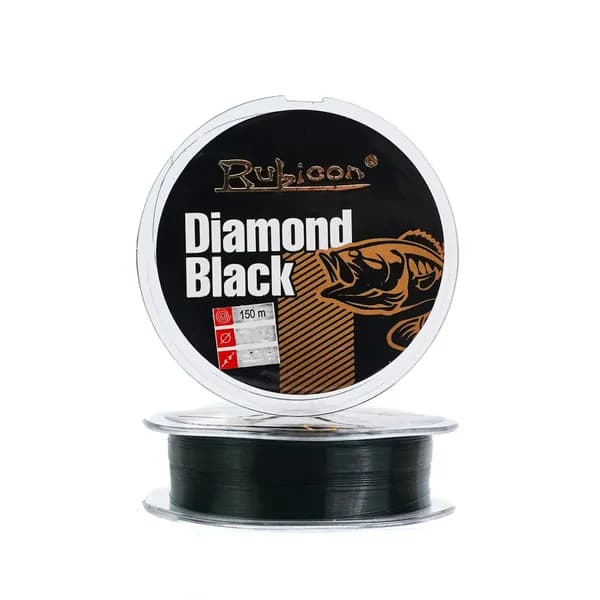 Монофильная леска для рыбалки RUBICON Diamond Black 150 м  0,18 мм