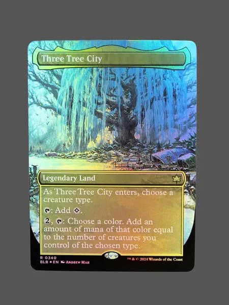 Фольгированная (Foil) прокси-карта TCG/MTG Proxy: Three Tree City #340
