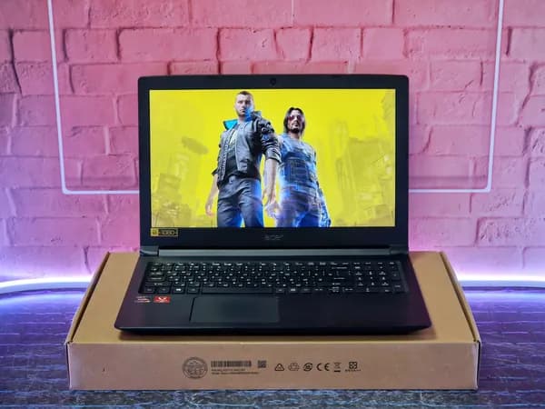 Acer Ноутбук 15.6", AMD Ryzen 5 2500U, RAM 8 ГБ, SSD, HDD 128 ГБ, AMD Radeon RX Vega 8, Windows Home, черный, Русская раскладка