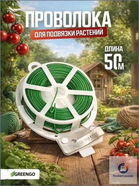 Лента для подвязки растений,1.5см,1шт