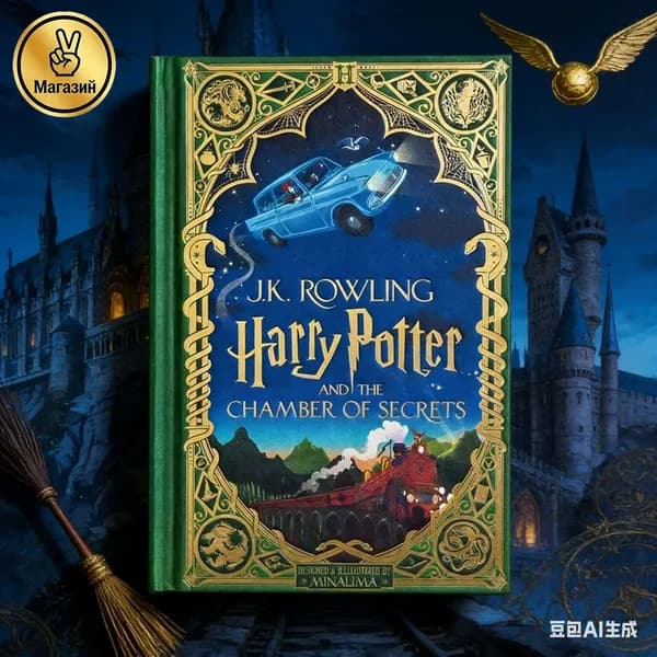 Интерактивная серия цветных иллюстрированных книг о Гарри Поттере, фэнтези, подходит для детей и взрослых, Джоан Кэтлин Роулинг