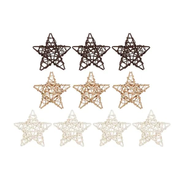 10PCS Ротанговый шар Сердце звезды