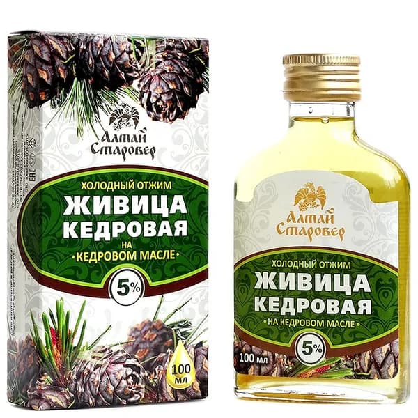 Масло кедровое нерафинированное "Живица кедровая" (100 мл), 1 шт.