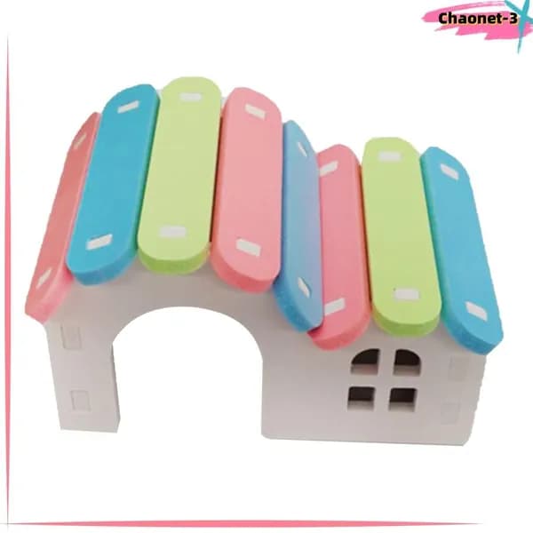 Уютный домик для хомяков, из PVC, компактный, для мелких грызунов