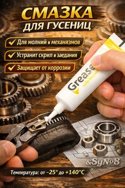 Средство для ухода за одеждой Масло-смазка для молний