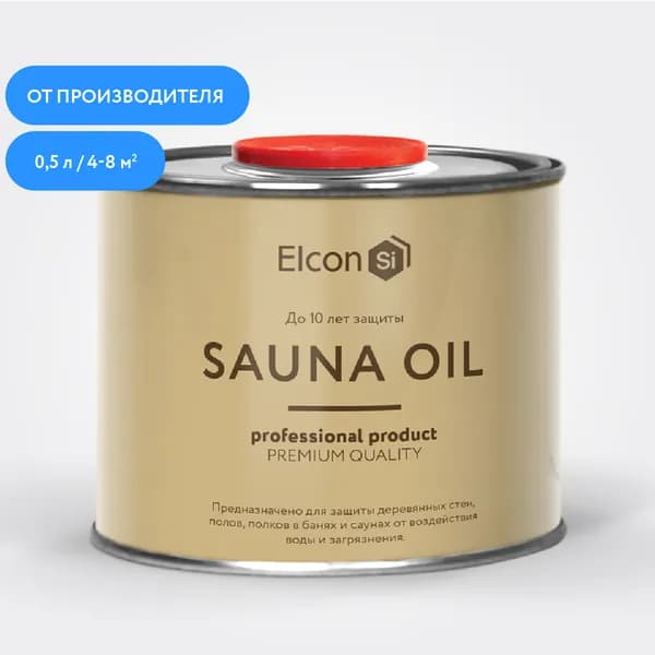 Elcon Масло для дерева, Масляная, Матовое покрытие, 0.5 л, прозрачный