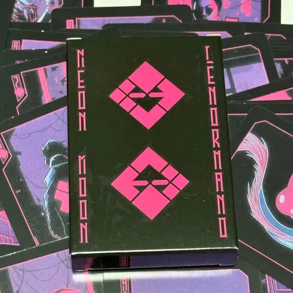 Колода оракула Ленорман "Неоновая луна",Neon Moon Lenormand Oracle Deck