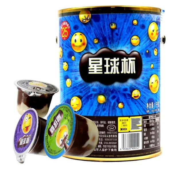 Планета в чашке Тянтяньлэ большая банка шоколадное печенье с начинкой детский снек 1кг
