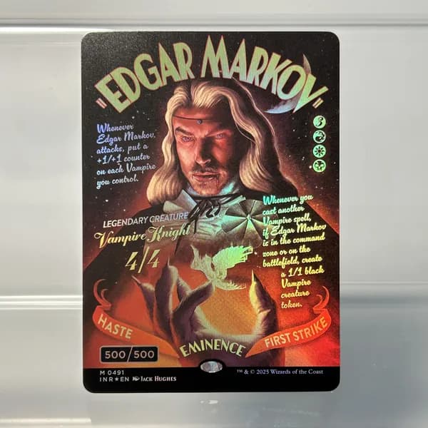 TCG Прокси-карты MTG Proxy МТГ Edgar Markov INR #491 (raised sliver foil)(500)
