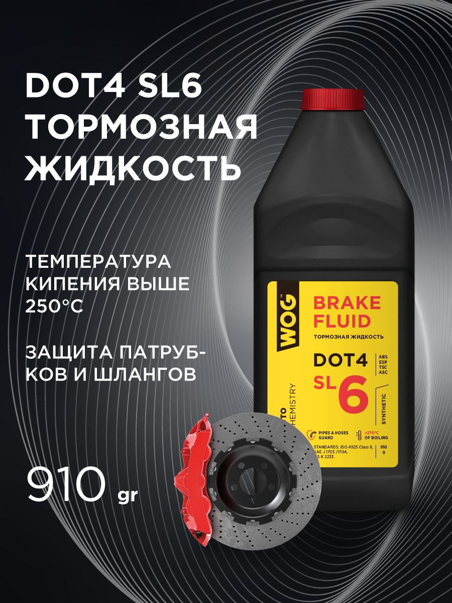 WOG Жидкость тормозная, 0.901 л, 1 шт.