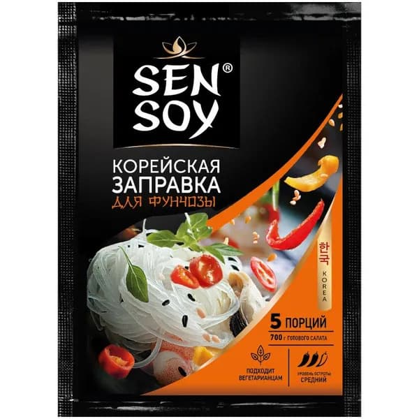 Корейская заправка для фунчозы, Sen Soy, 80 г.