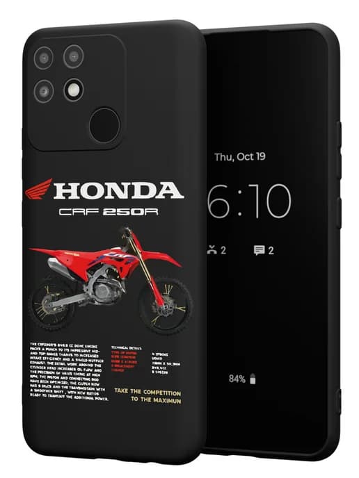 Чехол на Realme Narzo 50A с принтом Honda