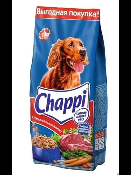 Сухой корм для собак 15 кг говядина Чаппи