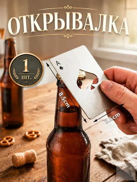 Открывалка, 8.5 см, 1 шт