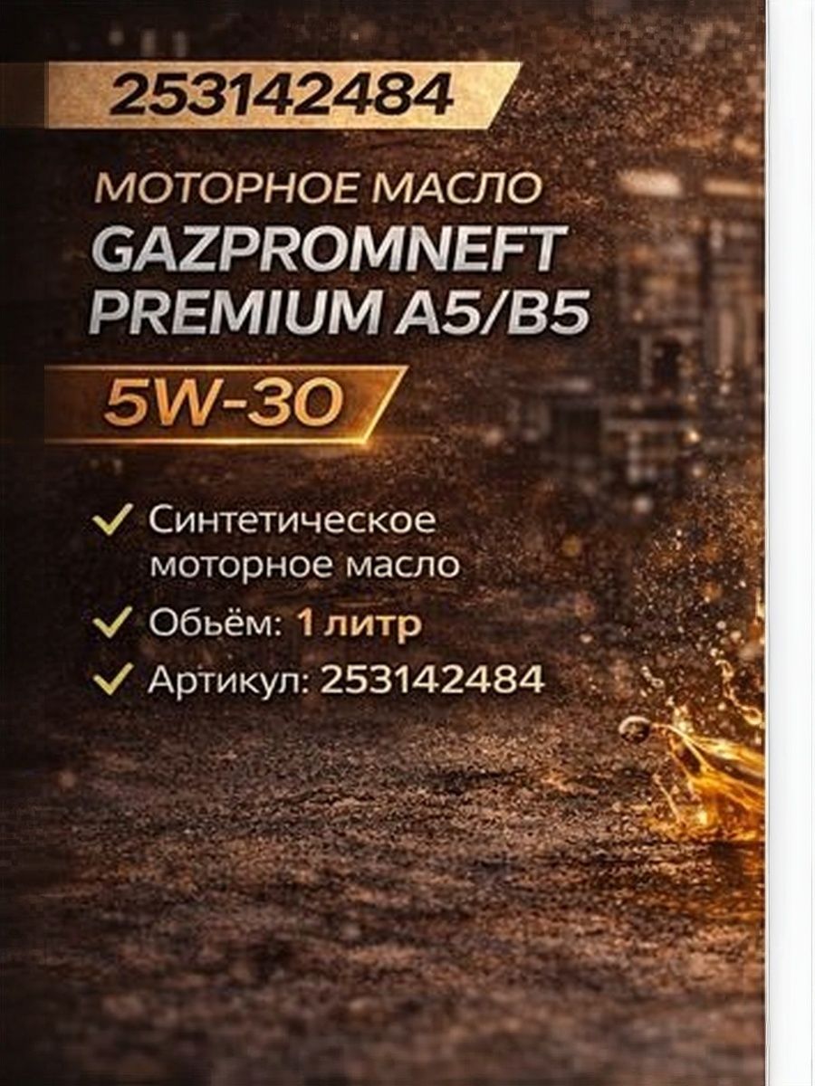 Gazpromneft 5W-30 Масло моторное, Синтетическое, 1 л