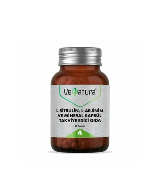 VeNatura L-цитруллин, L-аргинин и минералы 60 капсул