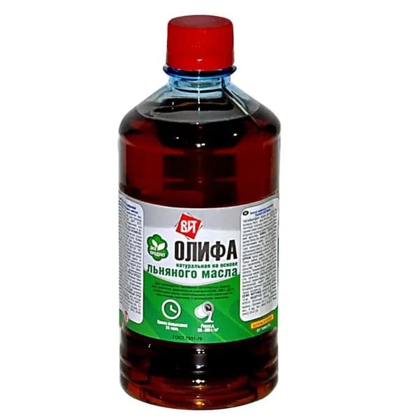 Олифа натуральная льняная ВИТ 0,5 л