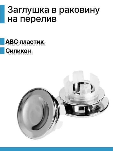 Обрамление заглушка в раковину на перелив круглая