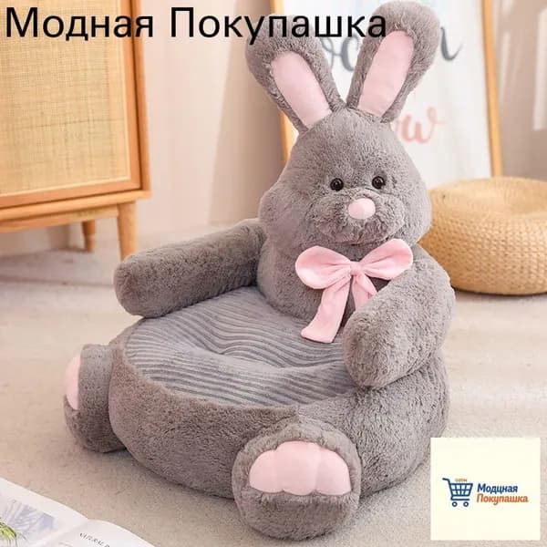 Прямой диван 50х50х45 см,светло-серый