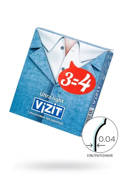 Презервативы Vizit ультратонкие № 3