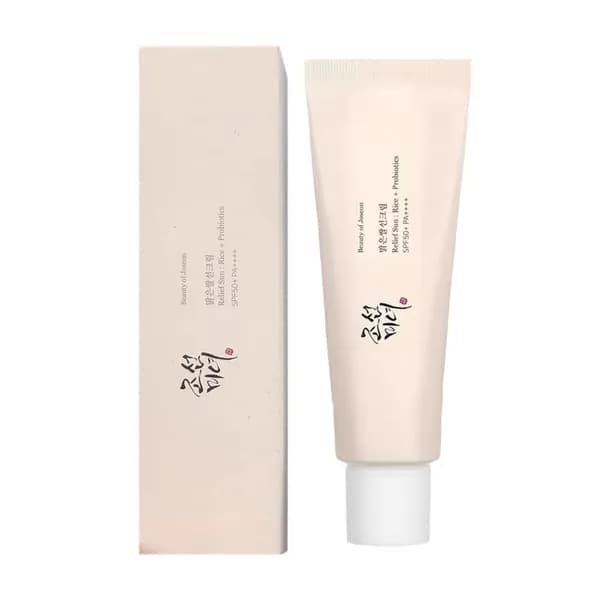 BEAUTY OF JOSEON Солнцезащитный крем для лица с пробиотиками Relief Sun Rice+Probiotics SPF50+ РА++