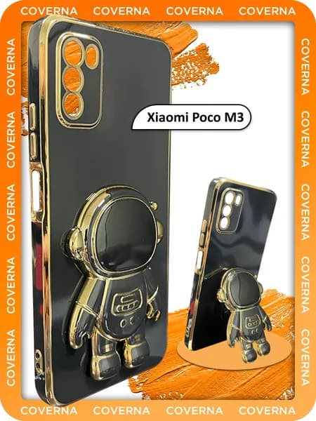 Чехол подставка с объемной фигуркой попсокет на Xiaomi POCO M3, для Поко М3