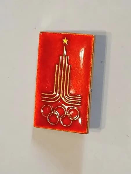 Значок СССР олимпиада 1980 г.