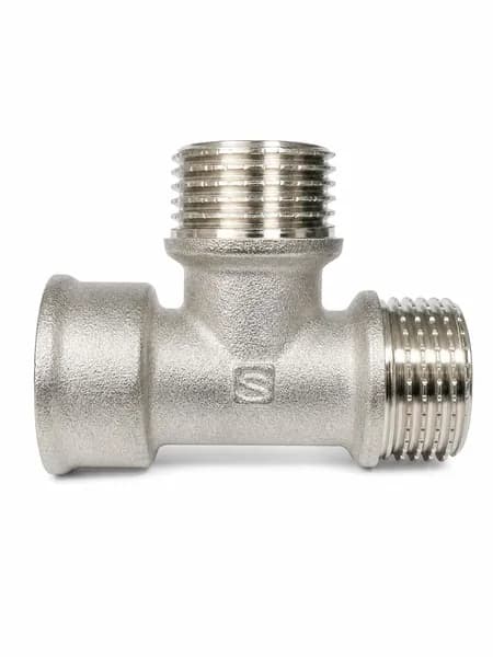 Тройник латунный 1/2" 15 В-Н-Н