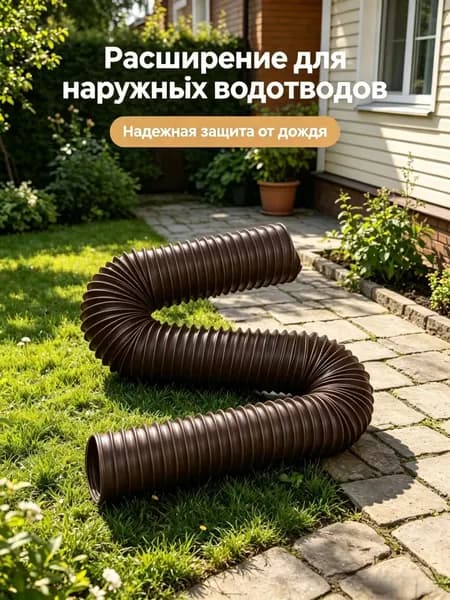 Наружная дренажная труба для дождевой воды, телескопическая удлинительная дренажная труба, 1,4 м