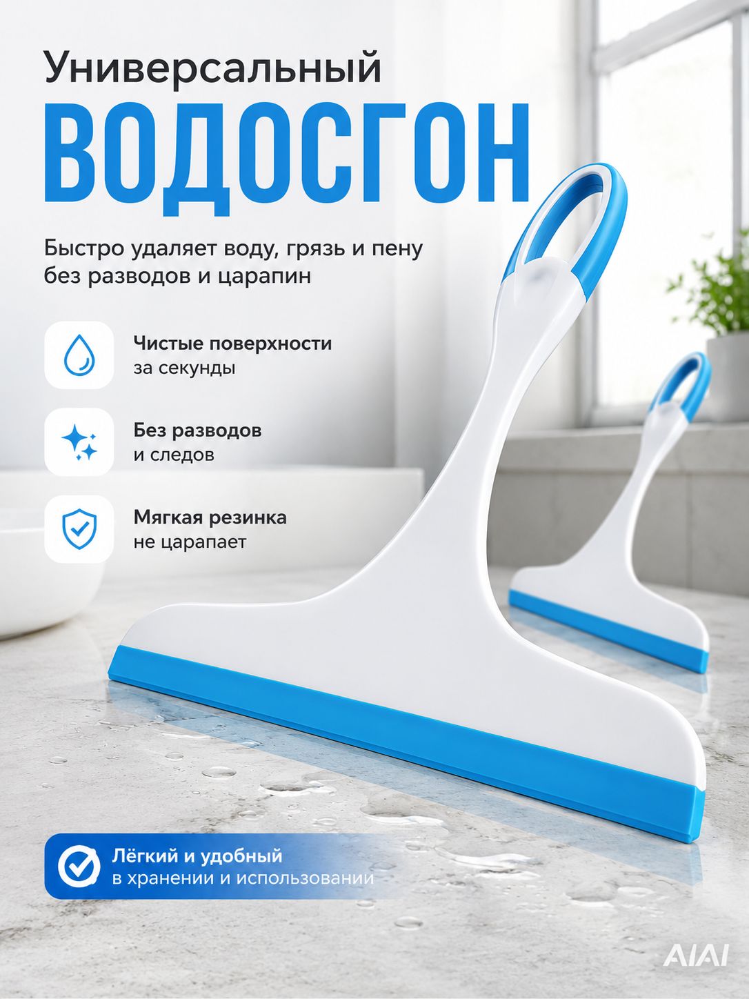 Водосгон автомобильный, длина: 25 см