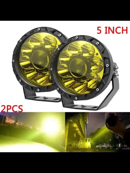5-дюймовая желтая LED фара для