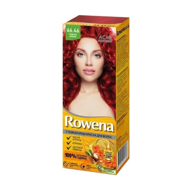 Rowena Крем-краска стойкая для волос тон 66.46 Красная рябина