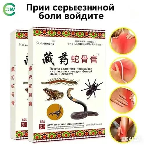 Пластырь обезболивающий Змеиная кость (Тибетская формула)