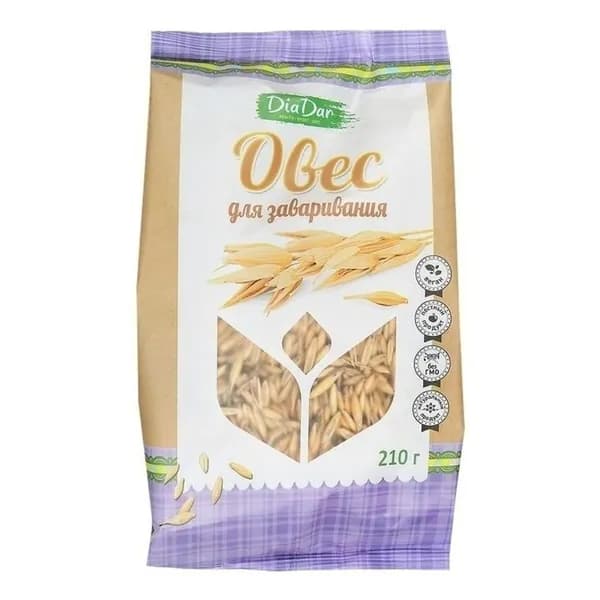 Овес DiaDar для заваривания 210 г