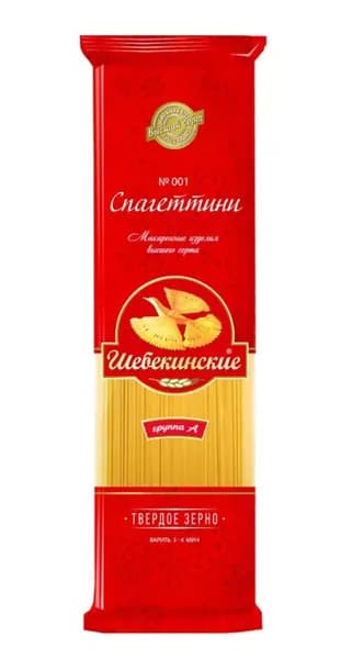 Шебекинские Макаронные изделия Спагеттини №001, 450г