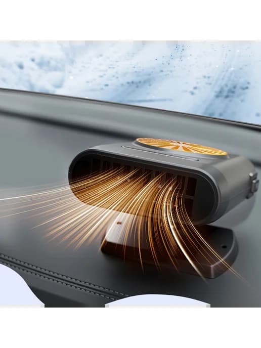 Обогреватель для машины 12V 200W вентилятор defroster (оранж