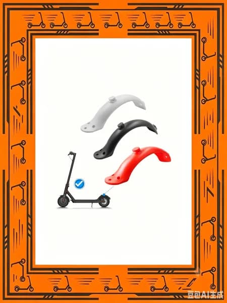 Защитный брызговик для Xiaomi M365/Pro, задний, nylon, 27*5 см, 3 цвета, защита от брызг