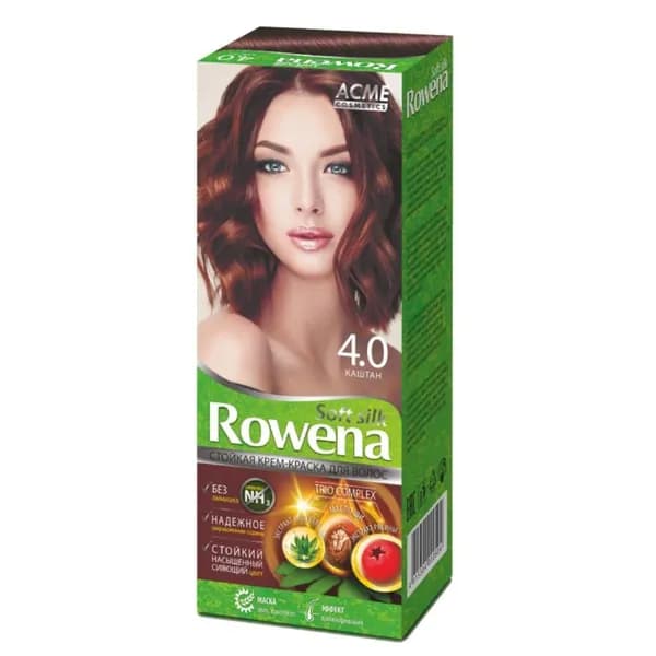 ROWENA Краска для волос "ROWENA SOFT SILK", тон 4.0 Каштан (без аммиака)