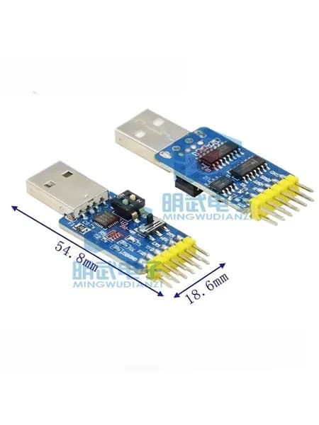 Многофункциональный модуль 6-в-1 CP2102, преобразователь USB-TTL/RS485/RS232, совместим с напряжением 3,3 В и 5 В